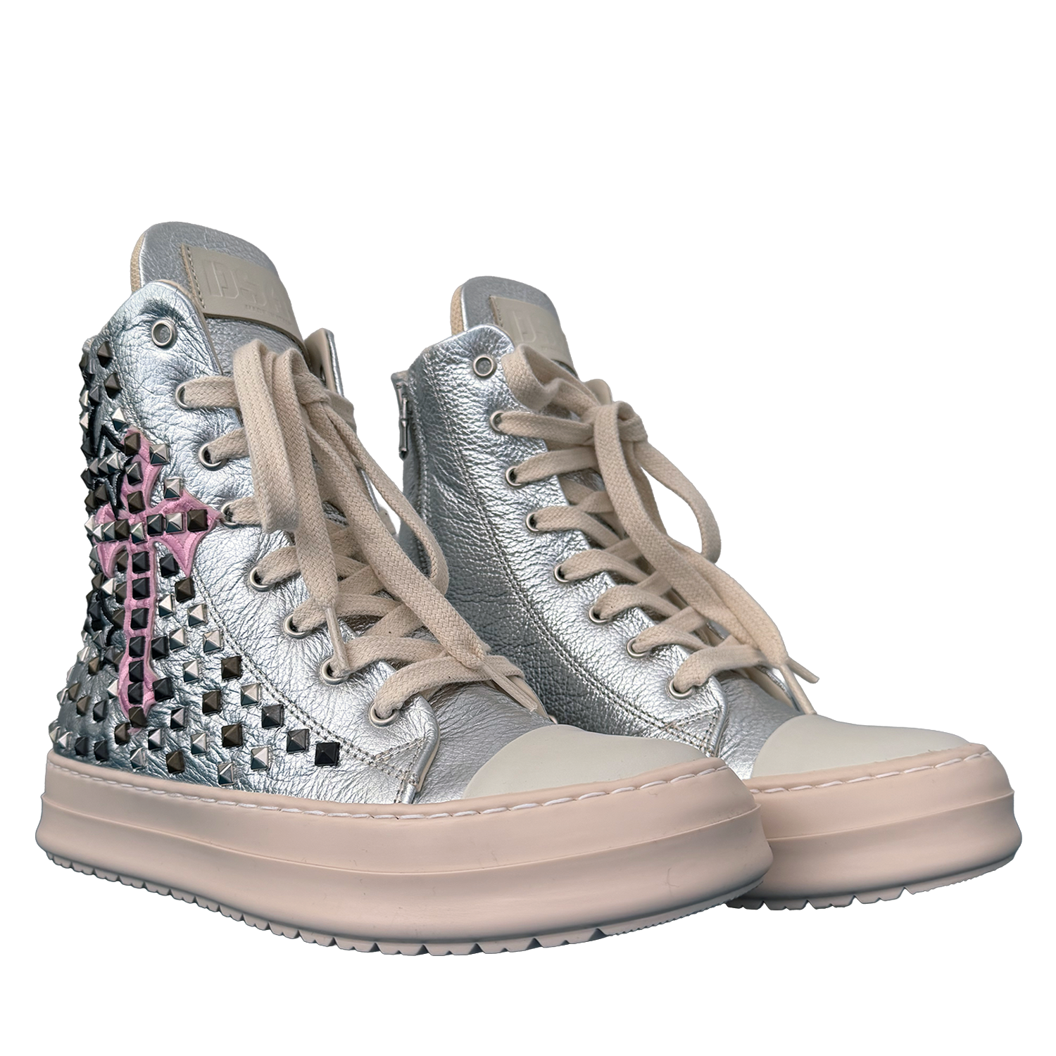 Sneakers - Pelle Silver Croci
