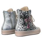 Sneakers - Pelle Silver Croci