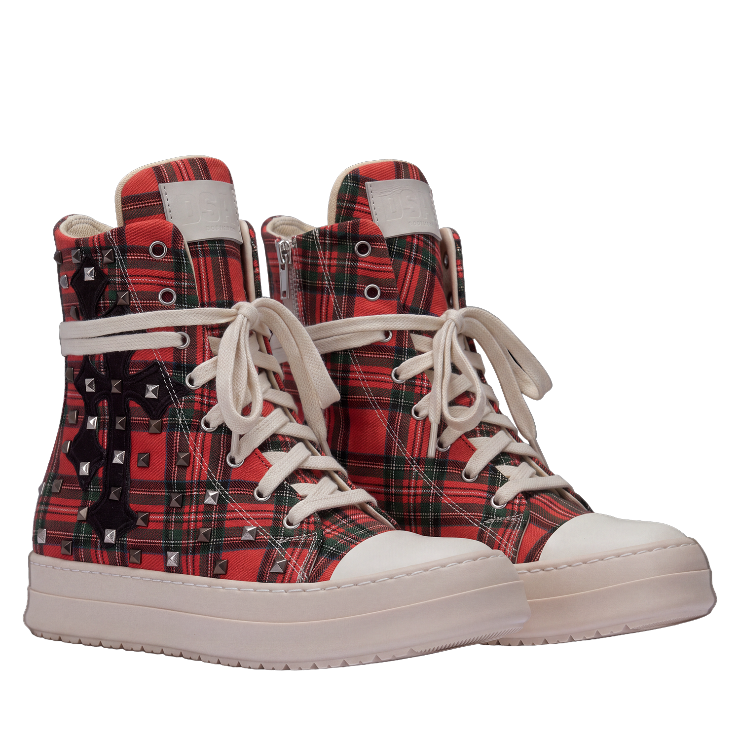 Sneakers - Scozzese Rosso Croci Piramide