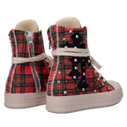 Sneakers - Scozzese Rosso Croci Piramide