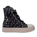 Sneakers Custom - Pelle Button Laccio Zip