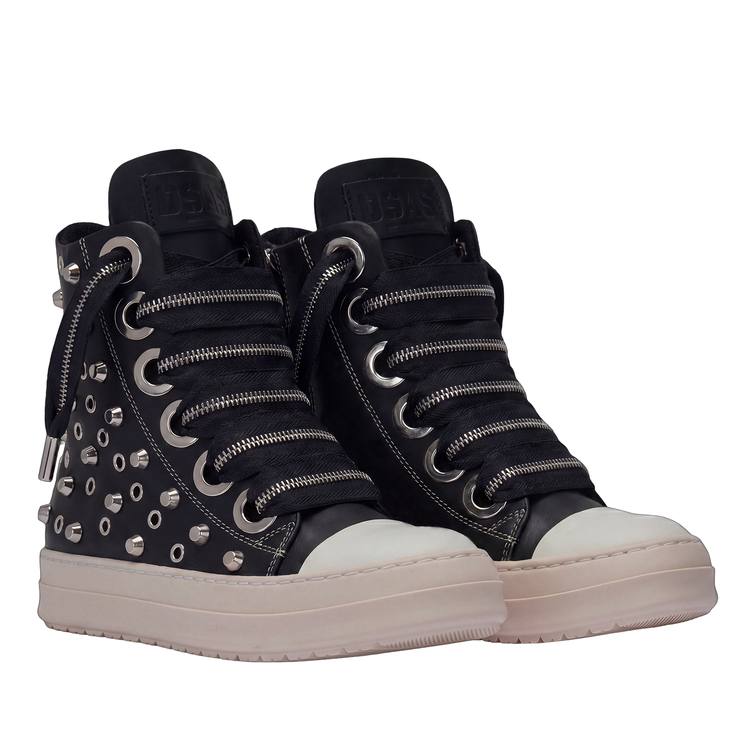 Sneakers Custom - Pelle Button Laccio Zip