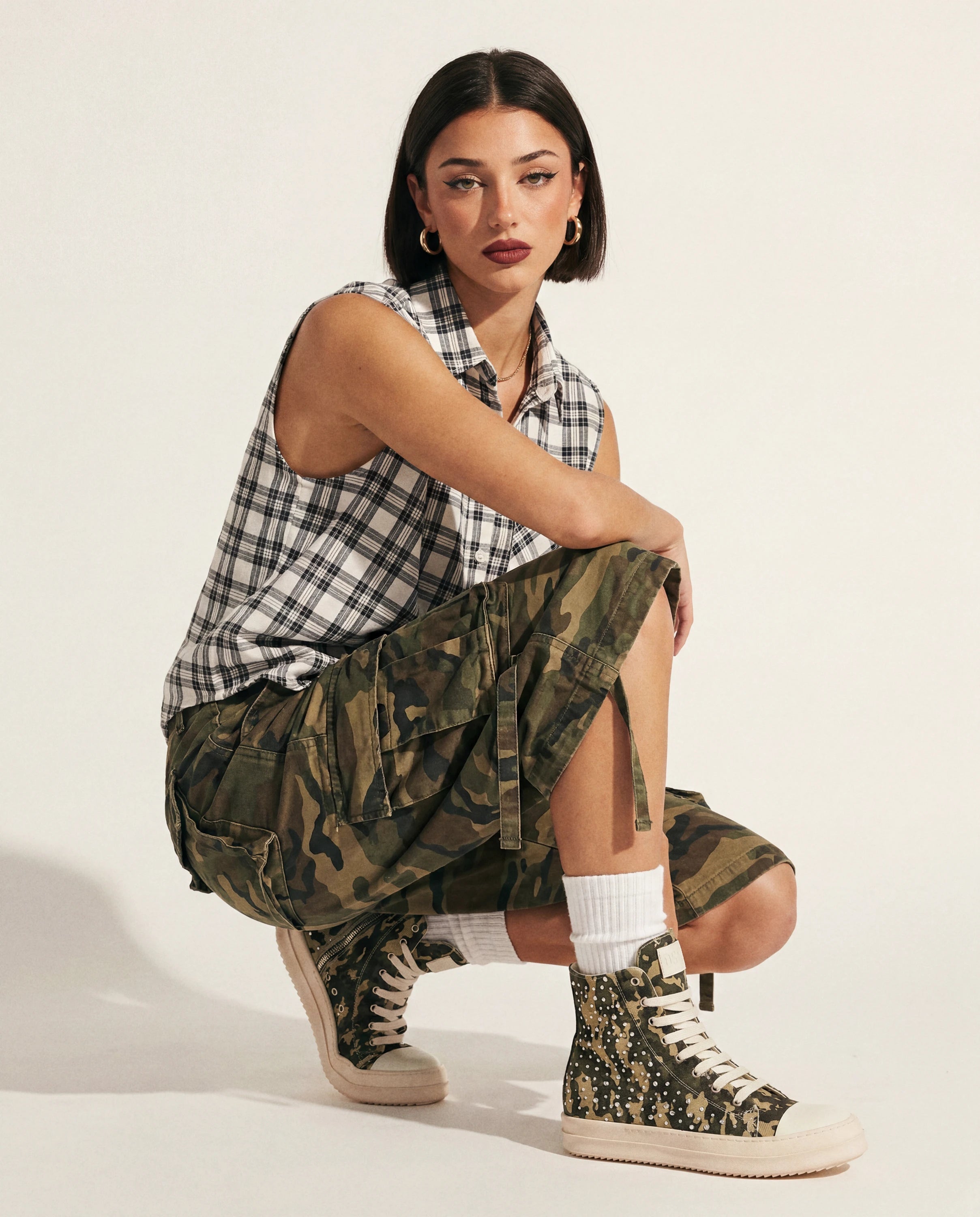 Sneakers - Canvas Diamond camouflage