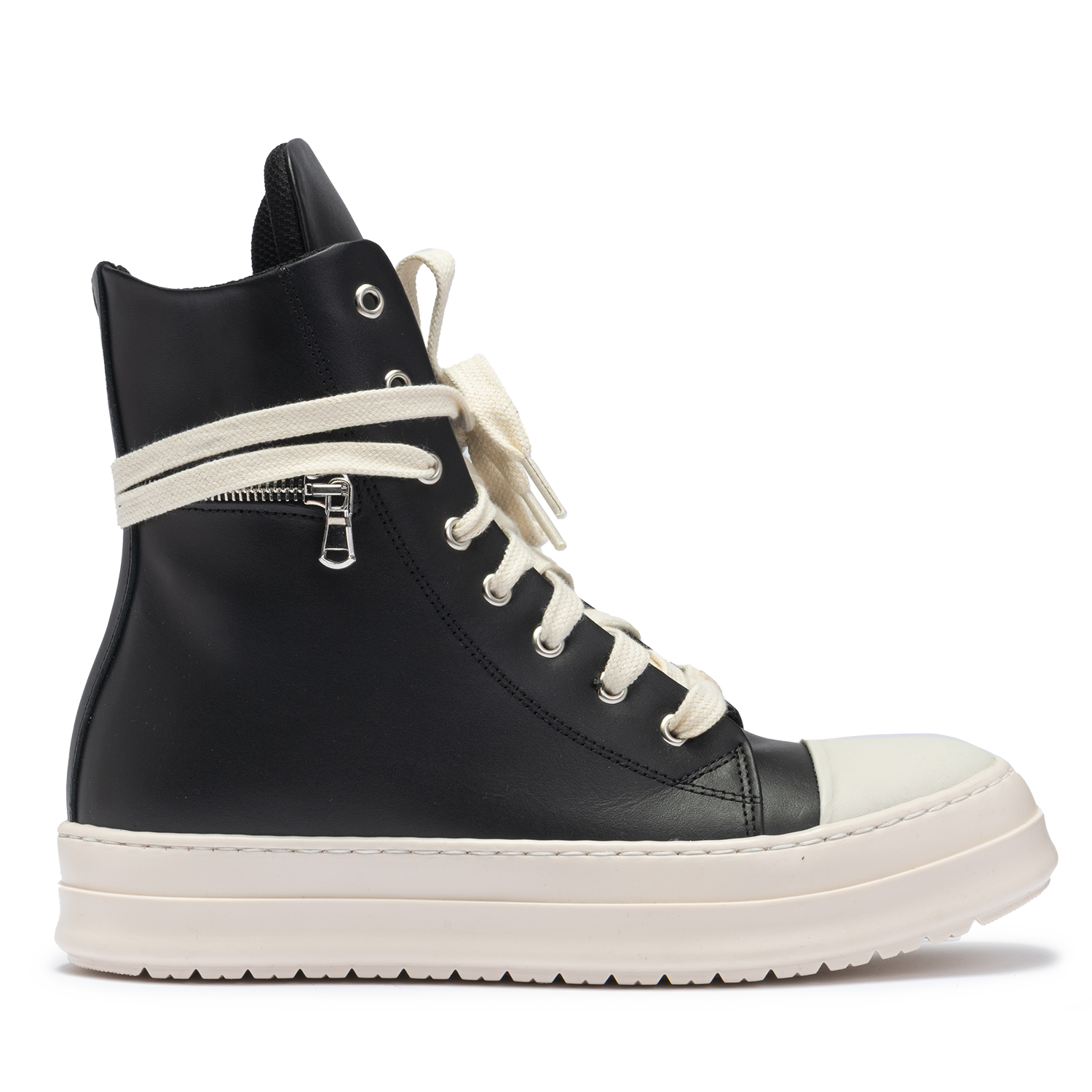 Sneakers Leather High Zip
