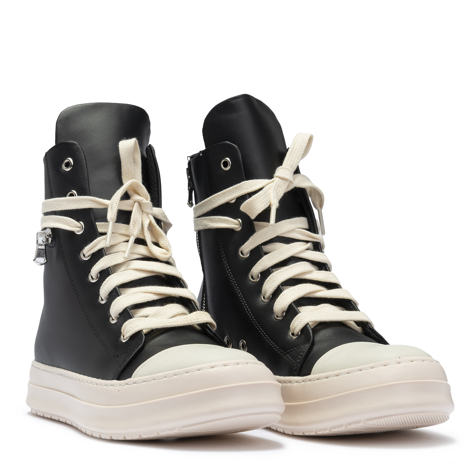 Sneakers Leather High Zip