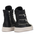 Sneakers - Pelle Nera Triple Zip