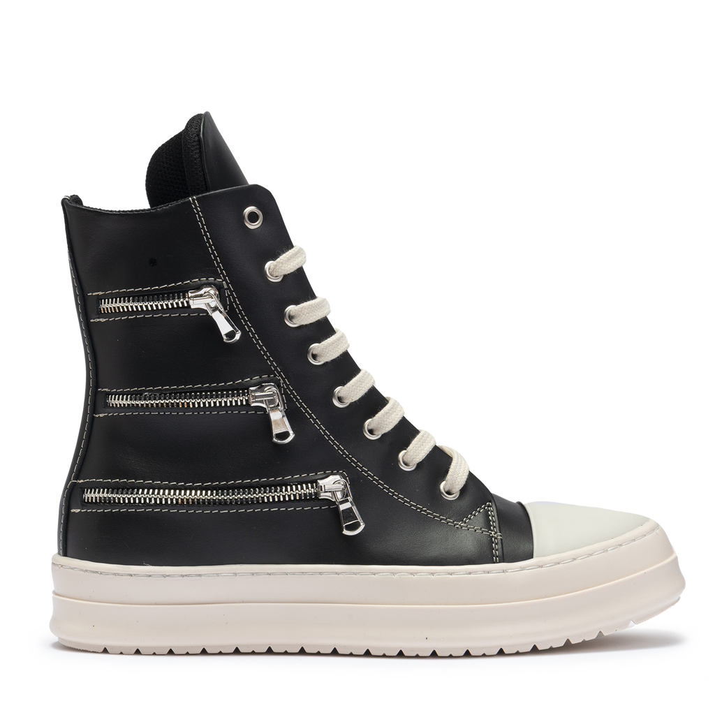 Sneakers Leather High Triple Zip