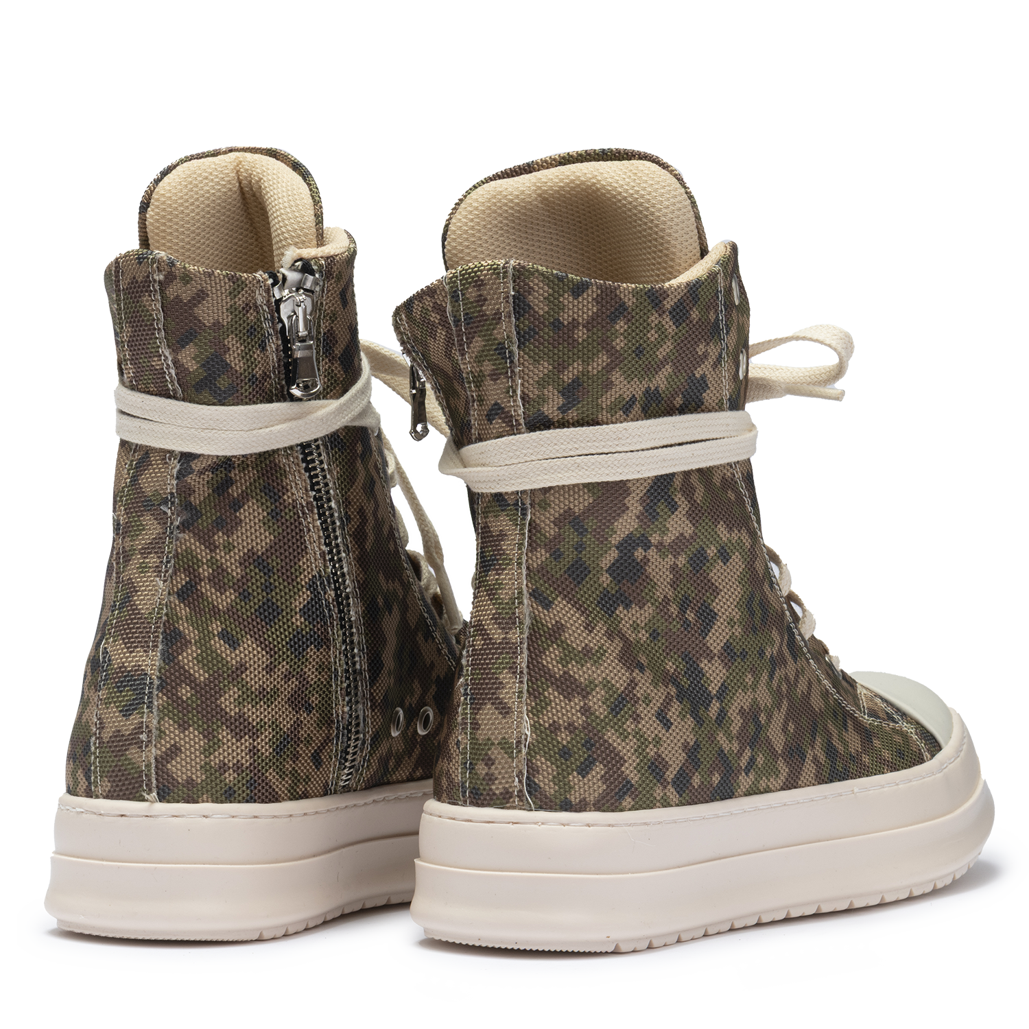Sneakers Canvas Camouflage High