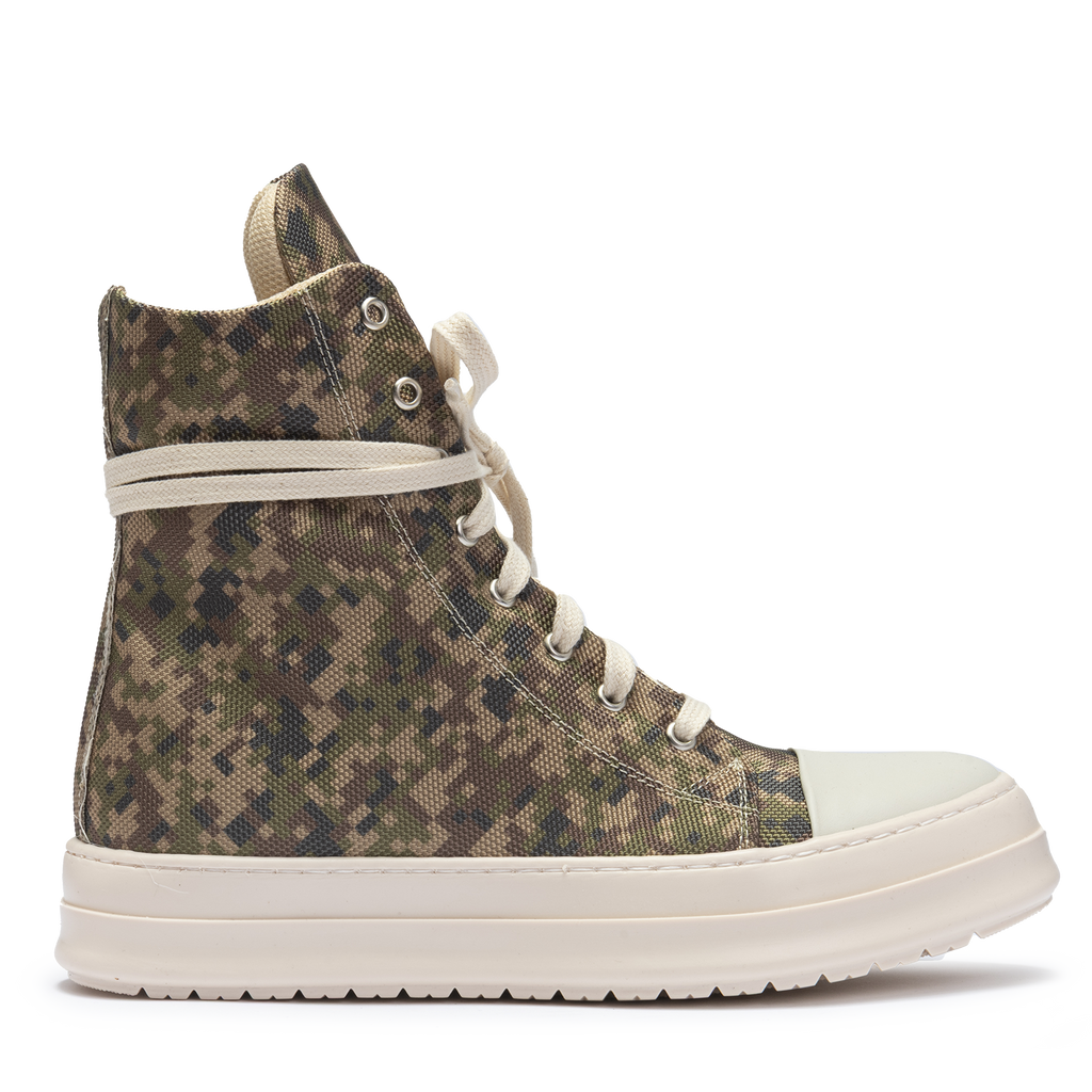 Sneakers Canvas Camouflage High