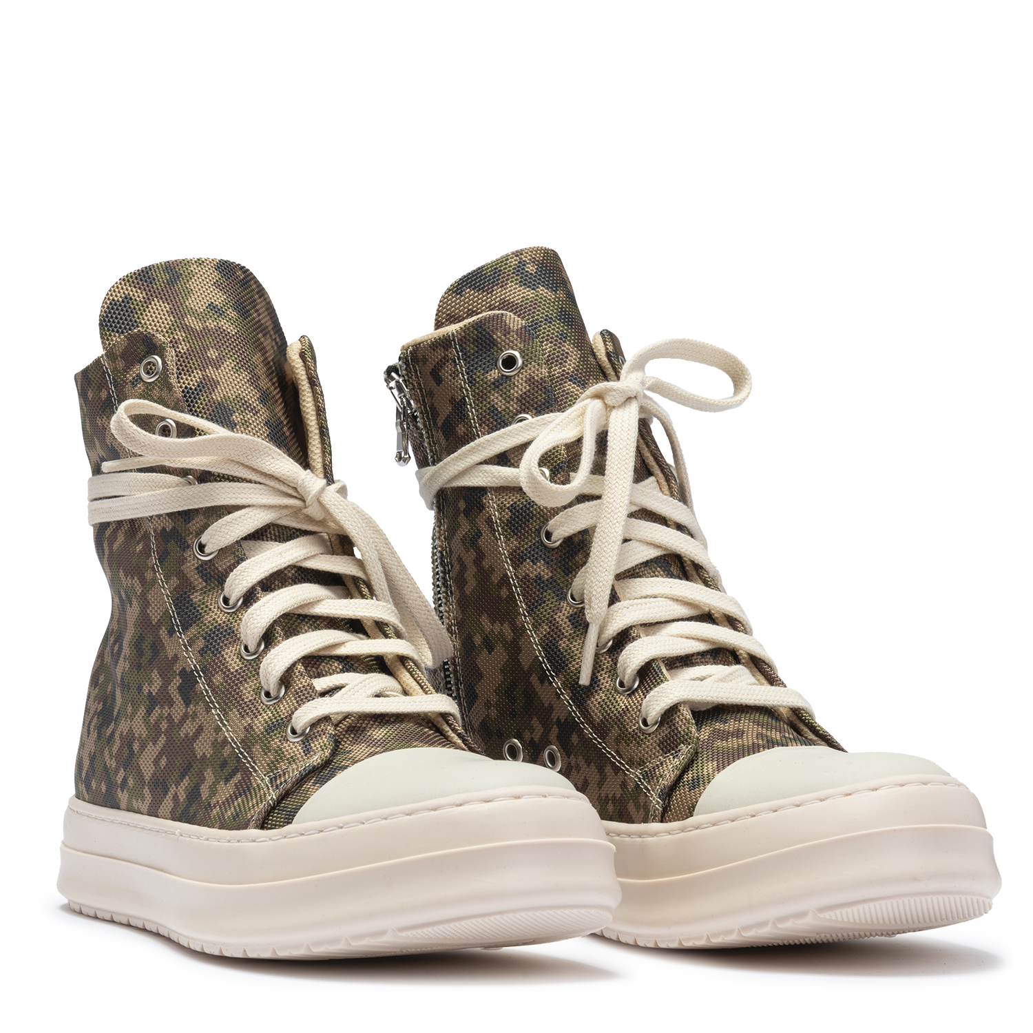 Sneakers Canvas Camouflage High