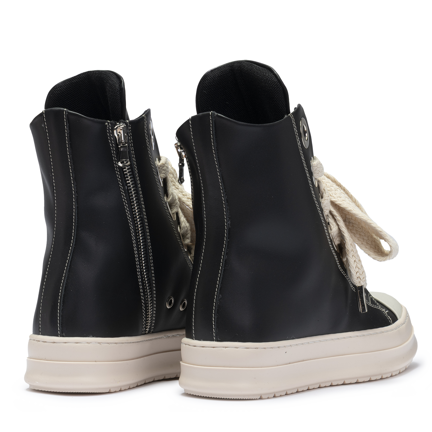 Sneakers Leather High Maxi Lace