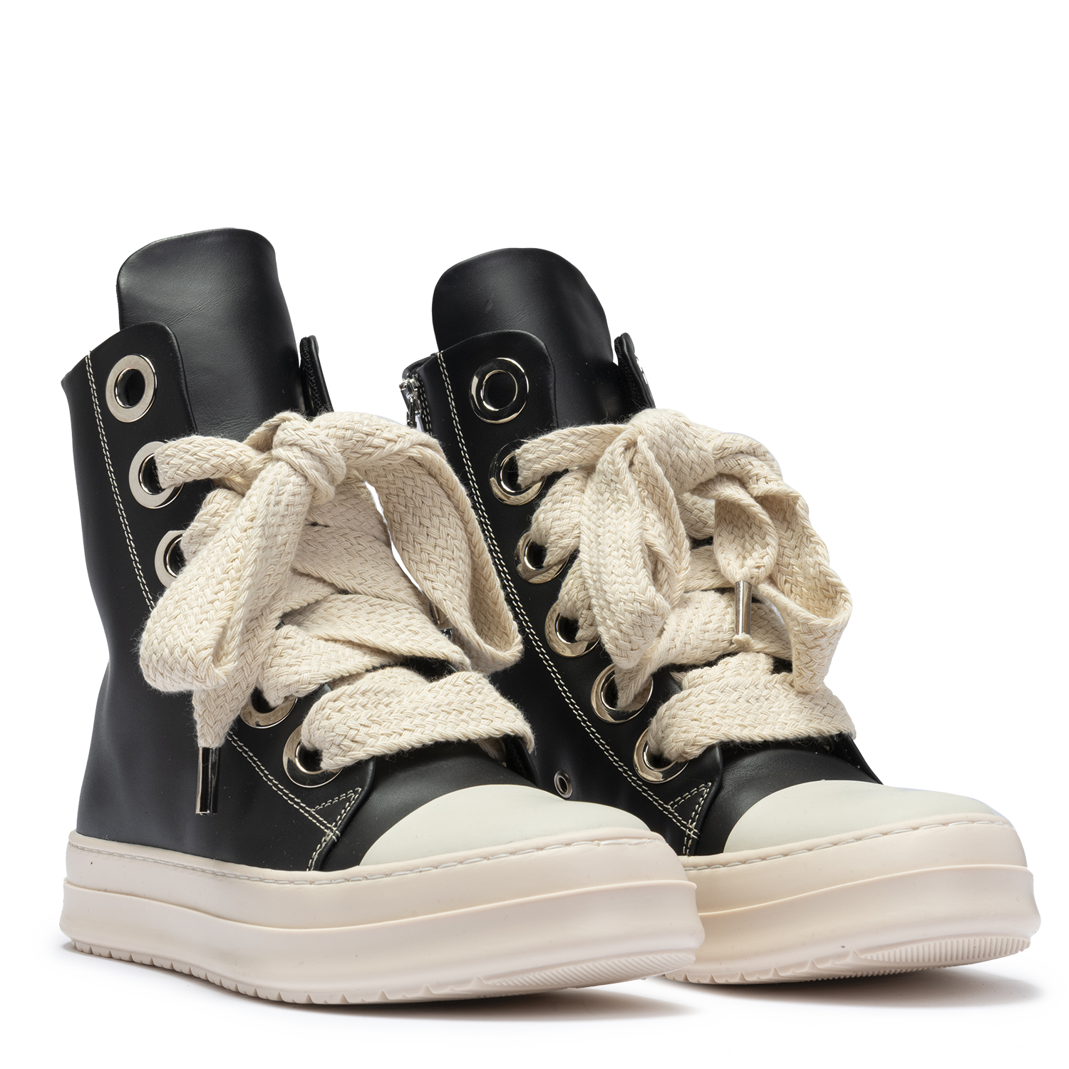 Sneakers Leather High Maxi Lace